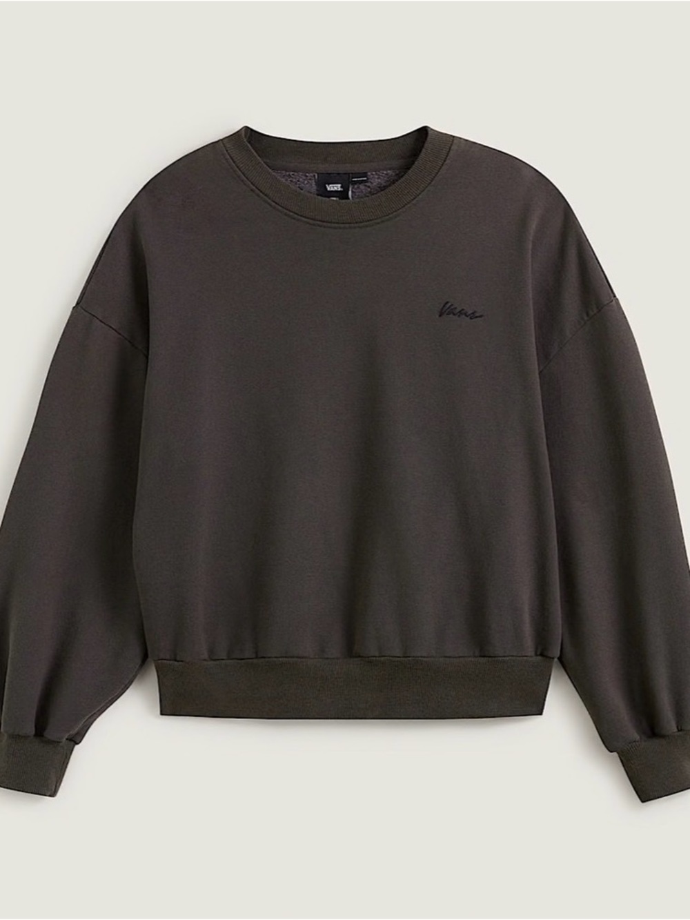 Vans Crewneck Sweatshirt in Dark Charcoal